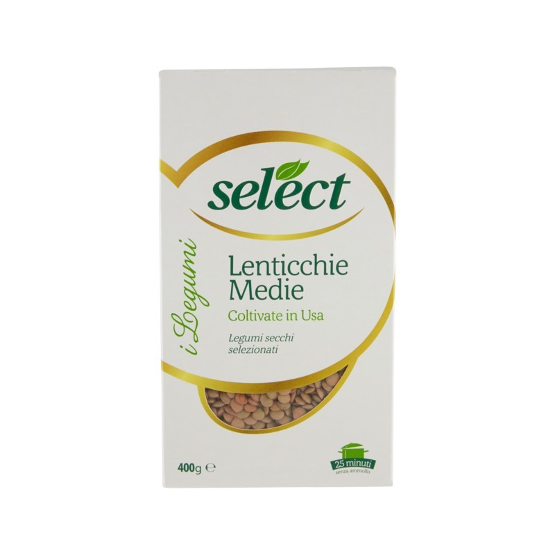 8006280010823Select Lenticchie Medie 400gr