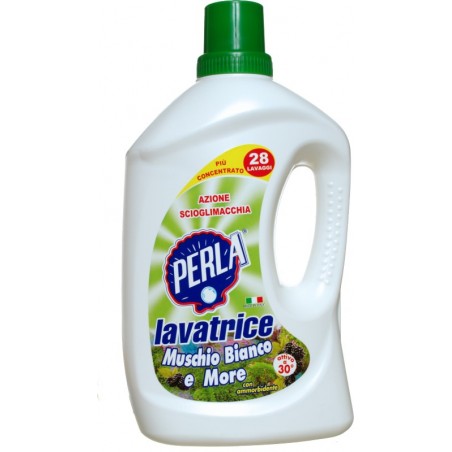 8015780007172Perla Liquido Lavatrice Muschio Bianco E More 28 Misurini 1850ml