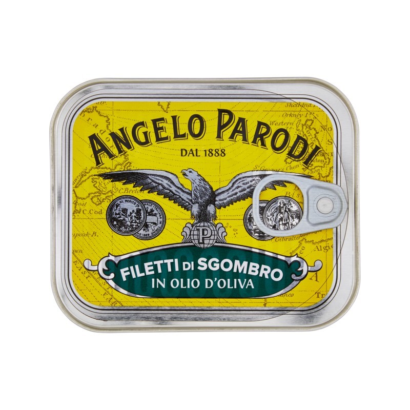 8000935225082Angelo Parodi Filetti Sgombro In Olio Di Oliva 230gr