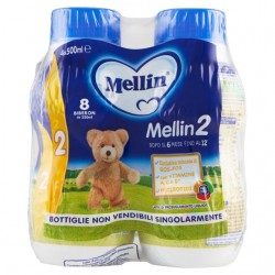 3041091113405Mellin 2 Latte Liquido 4x500ml