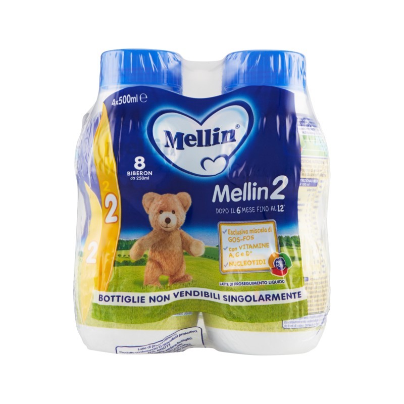 3041091113405Mellin 2 Latte Liquido 4x500ml 3041091113405Mellin 2 Latte Liquido 4x500ml