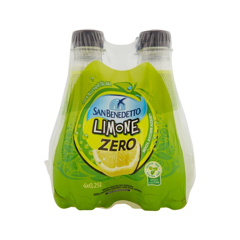 8001620017050San Benedetto Zero Limone Pet 4x250ml