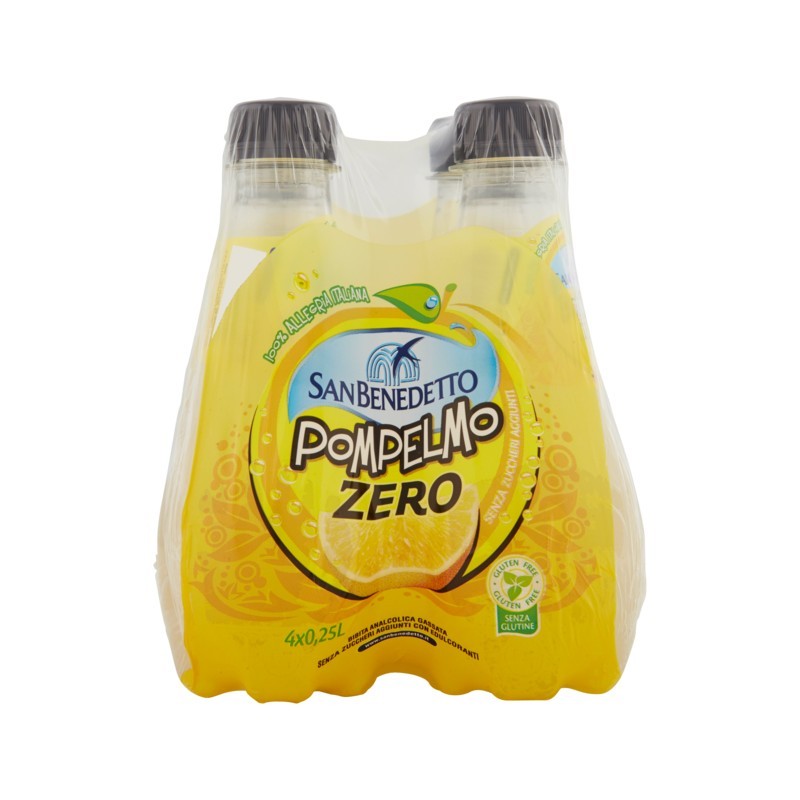 8001620017067San Benedetto Zero Pompelmo Pet 4x250ml