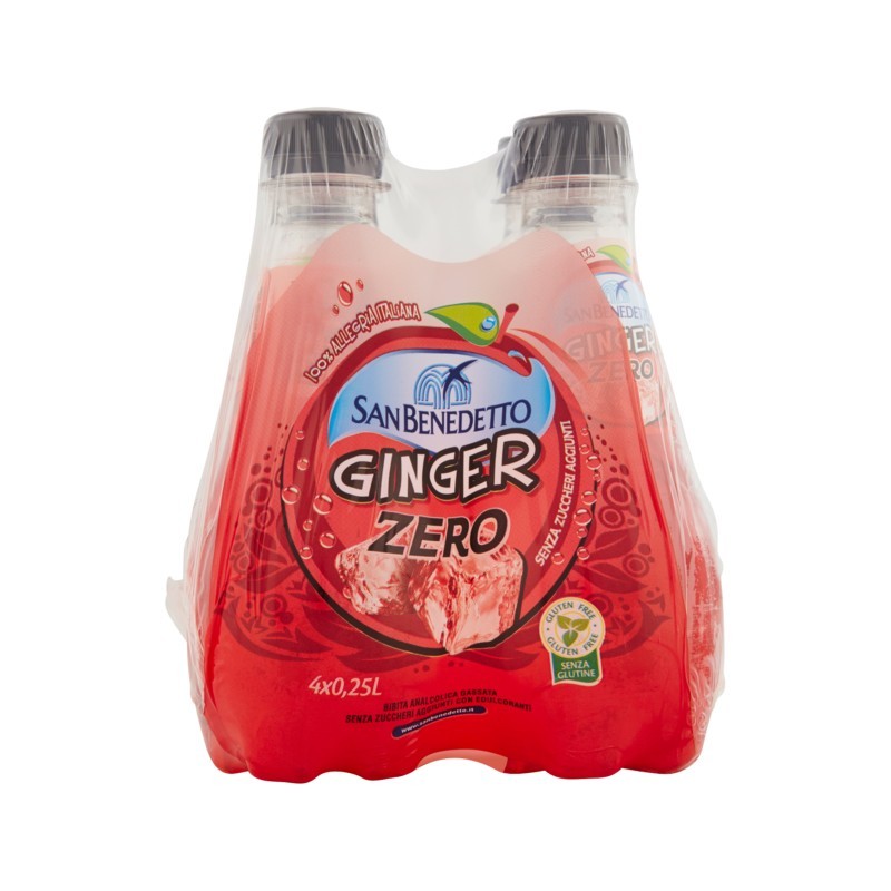 8001620017074San Benedetto Zero Ginger Pet 4x250ml 8001620017074San Benedetto Zero Ginger Pet 4x250ml