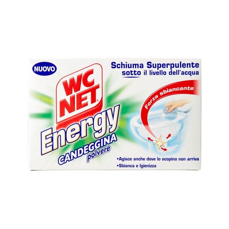 8004050366323Wc Net Energy Polvere Candeggina 4 Buste 1pz