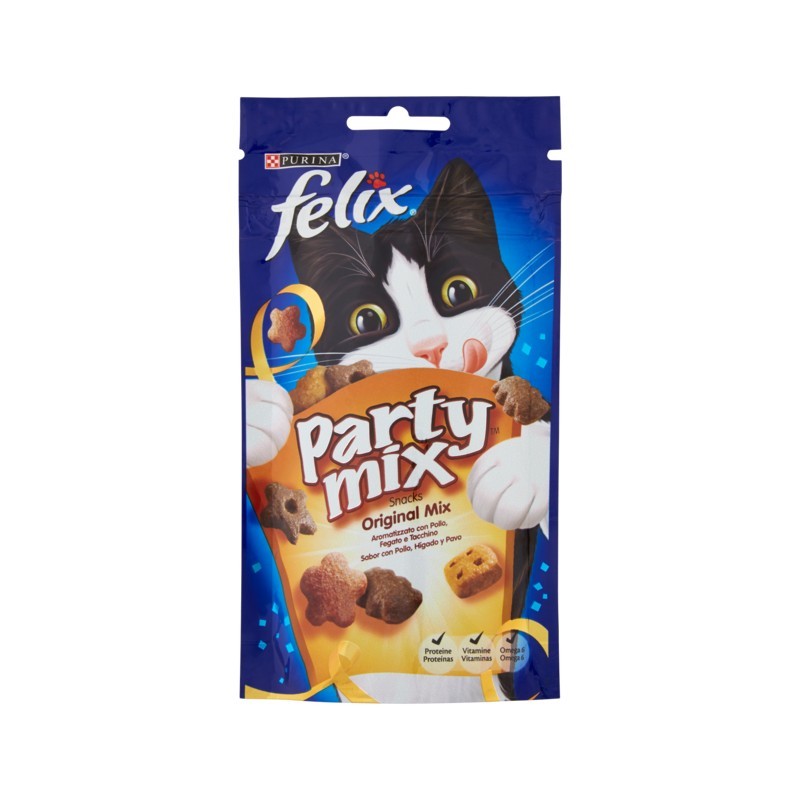 7613033736926Felix Party Mix Pollo, Fegato E Tacchino 60gr