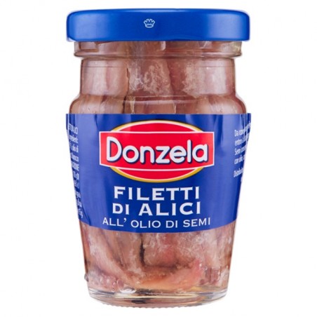 80106715Donzela Filetti Di Alici All'olio Di Semi Vasetto 80gr