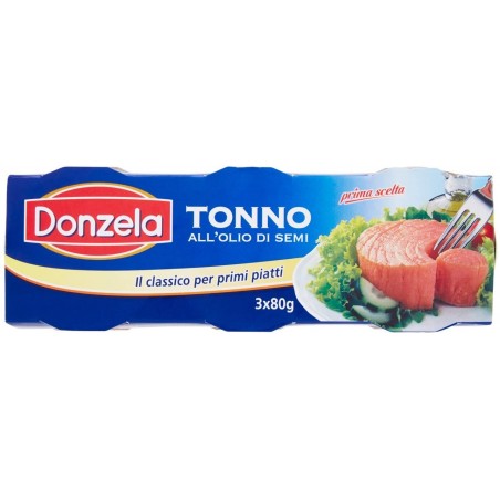 8000935138450Donzela Tonno All'olio Di Semi 3x80gr