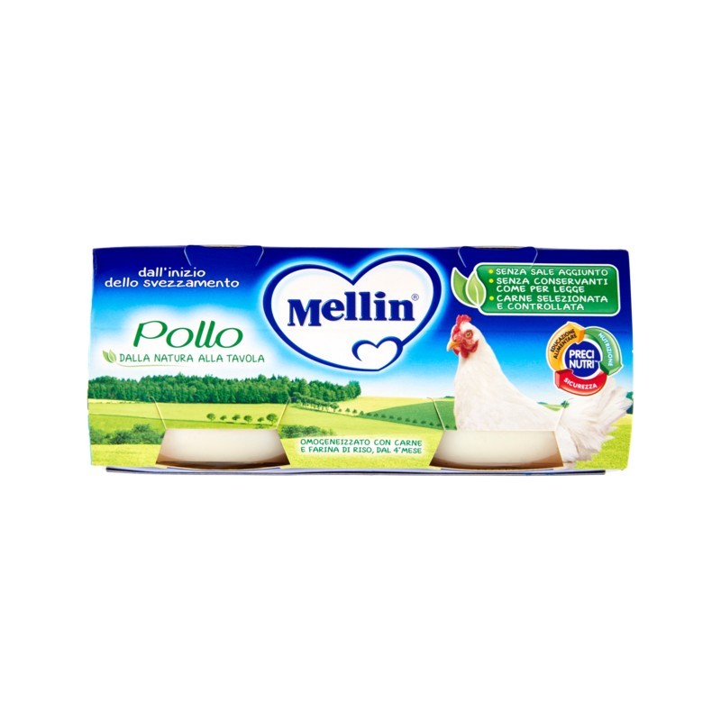 5900852021541Mellin Omogeneizzato Pollo 2x80gr