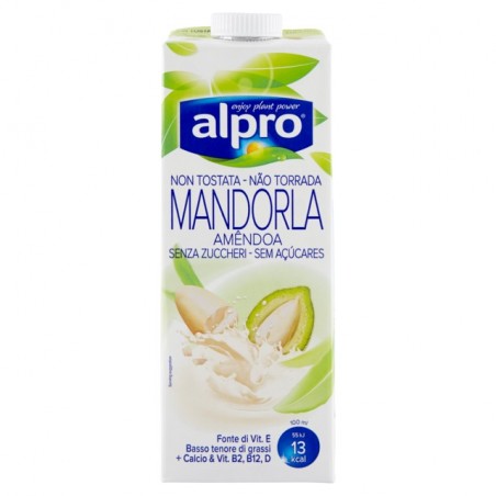 5411188122661Alpro Drnik Mandorla Non Tostata Senza Zucchero 1000ml