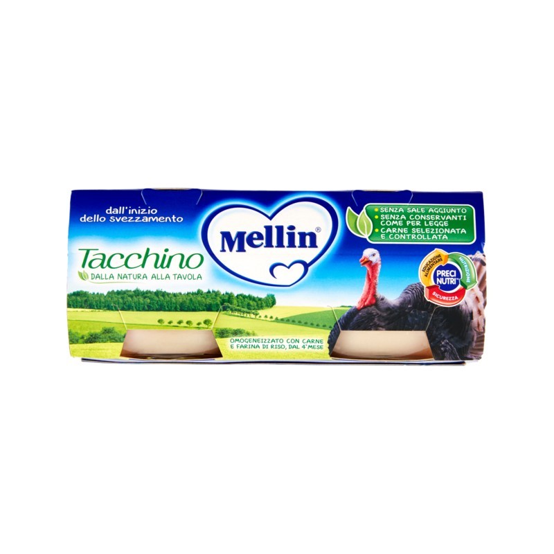 5900852021534Mellin Omogeneizzato Tacchino 2x80gr