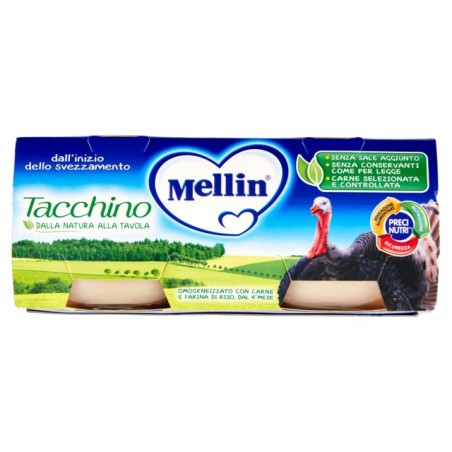 5900852021534Mellin Omogeneizzato Tacchino 2x80gr