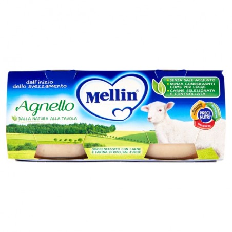 5900852021893Mellin Omogeneizzato Agnello 2x80gr