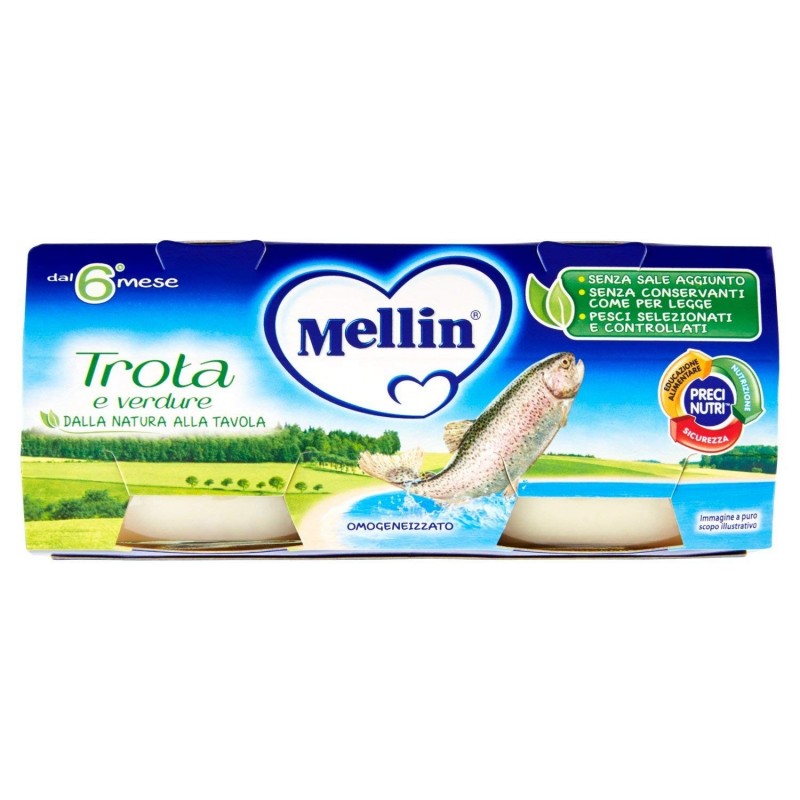 5900852021787Mellin Omogeneizzato Trota 2x80gr