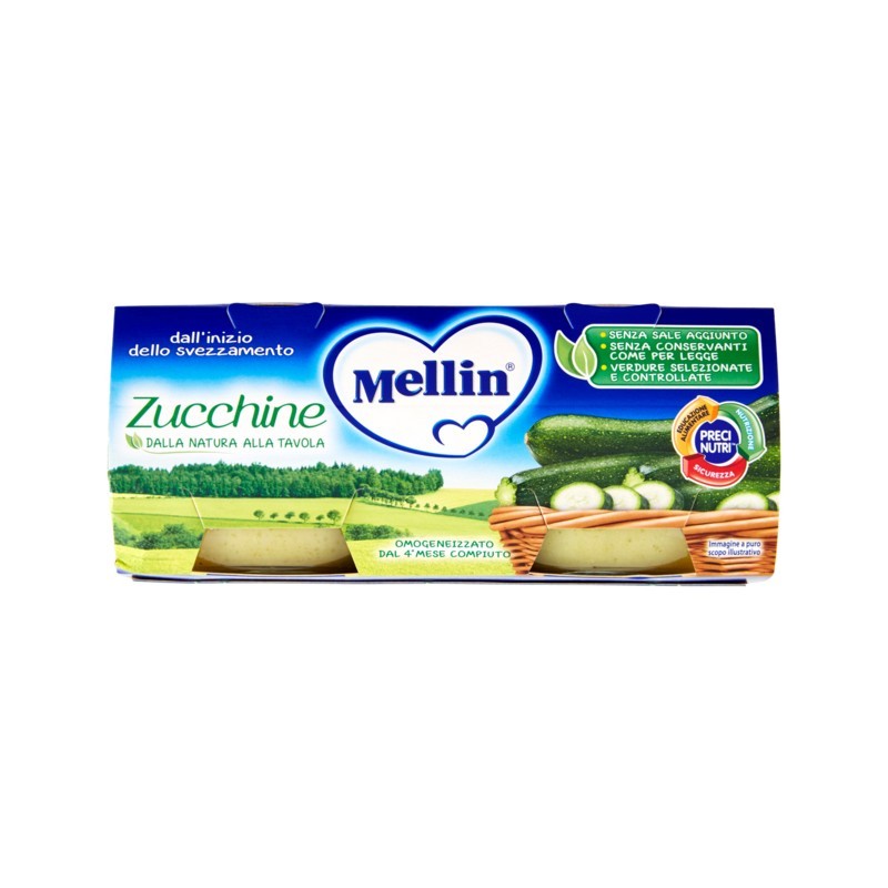 5900852021817Mellin Omogeneizzato Zucchine 2x80gr