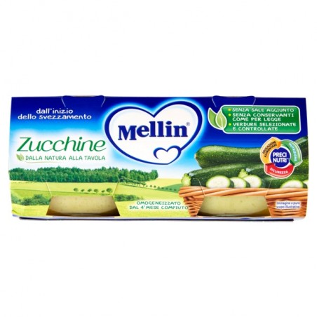 5900852021817Mellin Omogeneizzato Zucchine 2x80gr