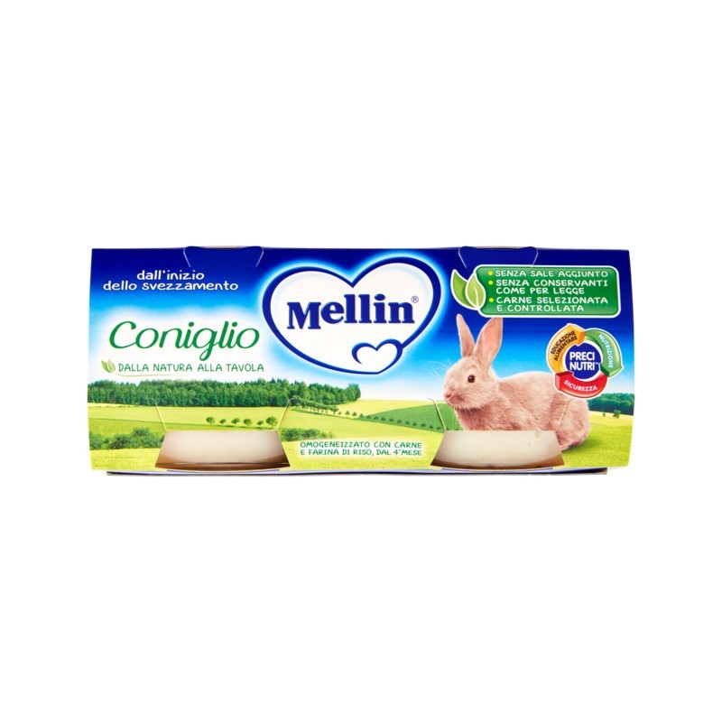 5900852021527Mellin Omogeneizzato Coniglio 2x80gr