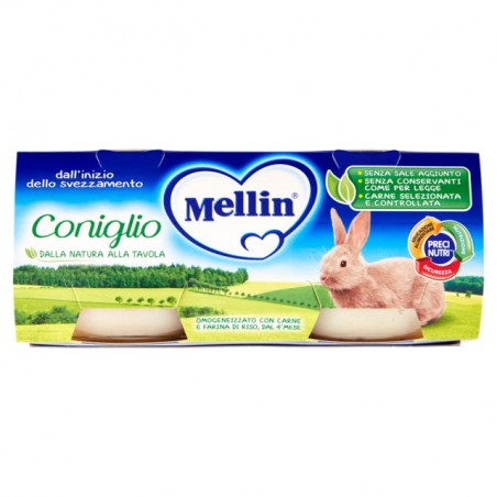 5900852021527Mellin Omogeneizzato Coniglio 2x80gr