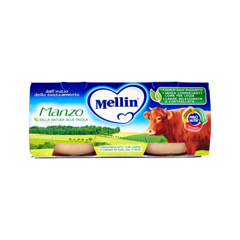 5900852021930Mellin Omogeneizzato Manzo 2x80gr