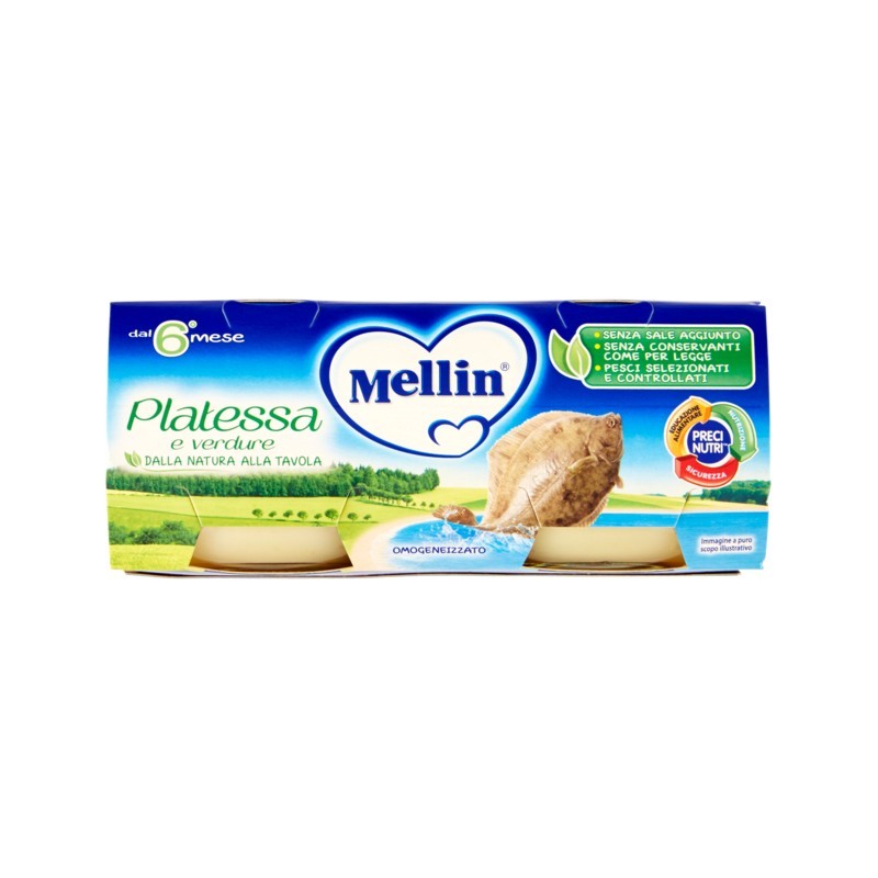 5900852021886Mellin Omogeneizzato Platessa 2x80gr