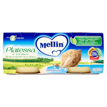 5900852021886Mellin Omogeneizzato Platessa 2x80gr