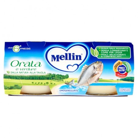 5900852021794Mellin Omogeneizzato Orata 2x80gr