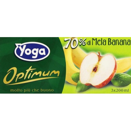 8001440114212Yoga Optimum Succo Mela Banana 3x200ml