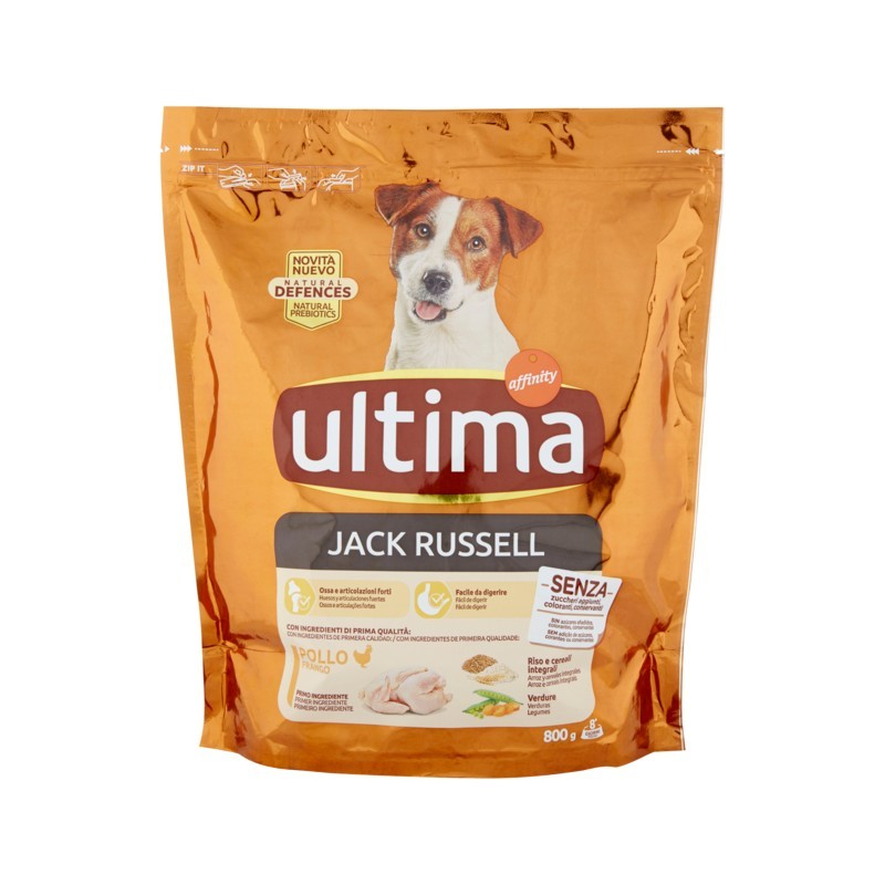 8410650252063Ultima Dog Crocchette Jack Russell 800gr