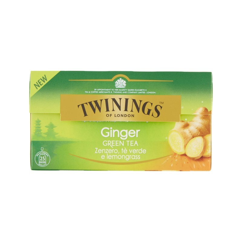 0070177174453Twining Tea Verde Zenzero 25x2gr