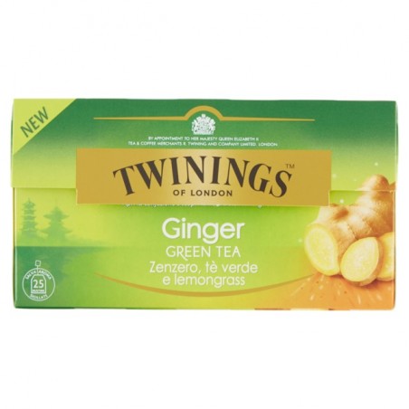 0070177174453Twining Tea Verde Zenzero 25x2gr