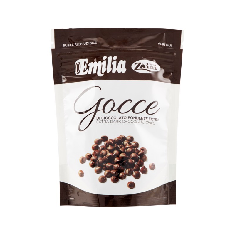8004735069716Zaini Emilia Gocce Cioccolato Fondente 200gr