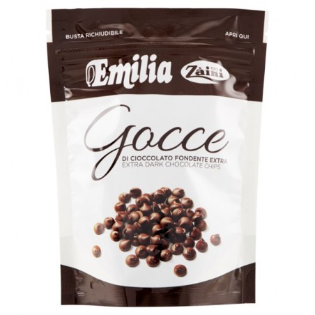 8004735069716Zaini Emilia Gocce Cioccolato Fondente 200gr