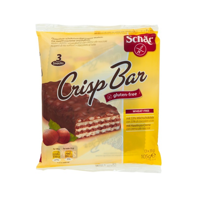 8008698013069Schar Gluten Free Crisp Bar 105gr