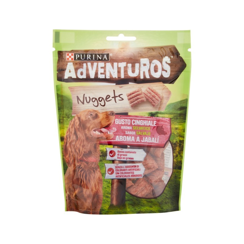 7613034998040Purina Adventuros Nuggets Cinghiale 90gr