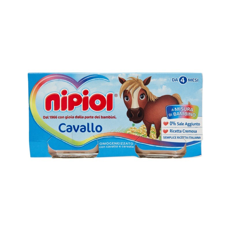 8001040093603Nipiol Omogeneizzato Cavallo 2x80gr