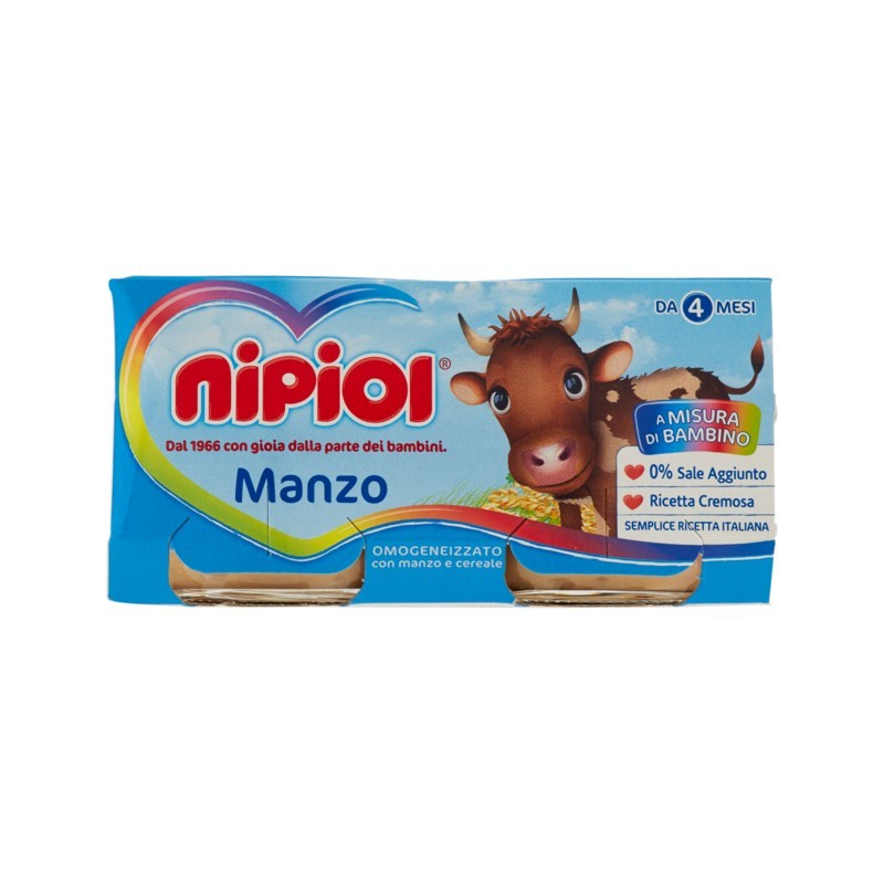 8001040093665Nipiol Omogeneizzato Manzo 2x80gr