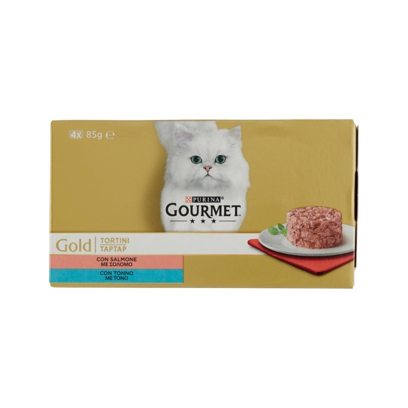 7613035464179Gourmet Gold Tortini Tonno E Salmone 4x85gr
