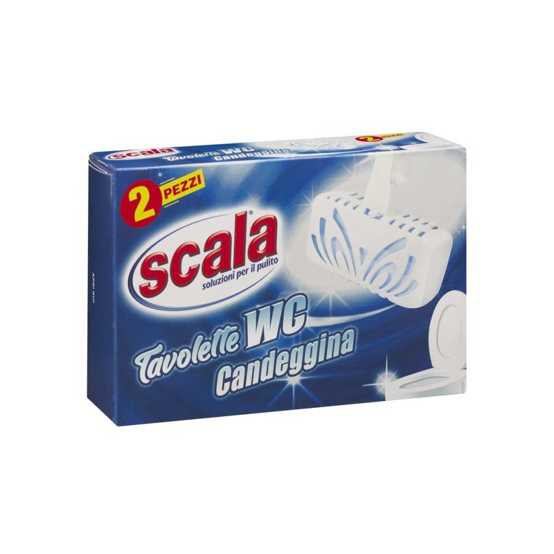 8006130504380Scala Wc Tavoletta Candeggina 2pz