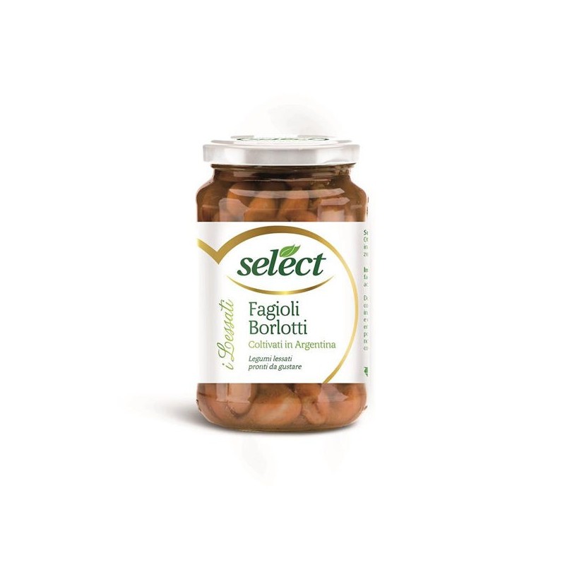 8006280610238Select Fagioli Borlotti Vetro 360gr