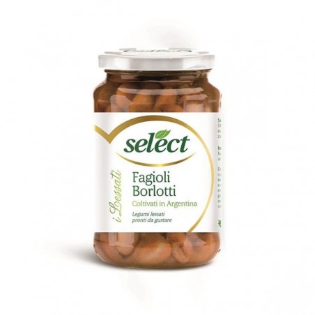 8006280610238Select Fagioli Borlotti Vetro 360gr