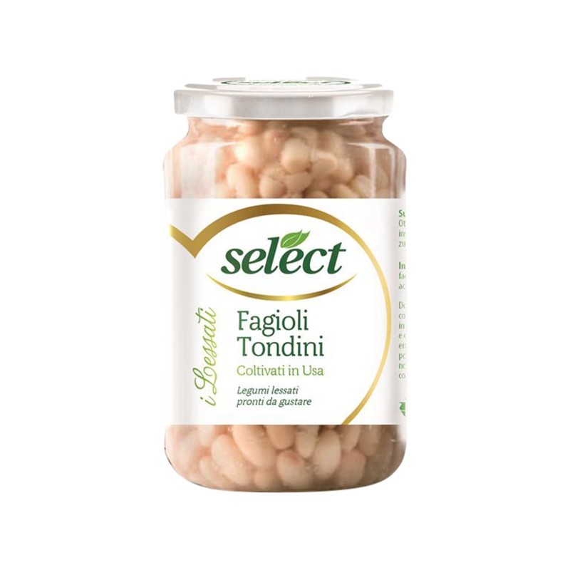 8006280610245Select Fagioli Tondini Vetro 360gr