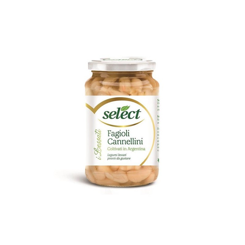 8006280610221Select Fagioli Cannellini Vetro 360gr