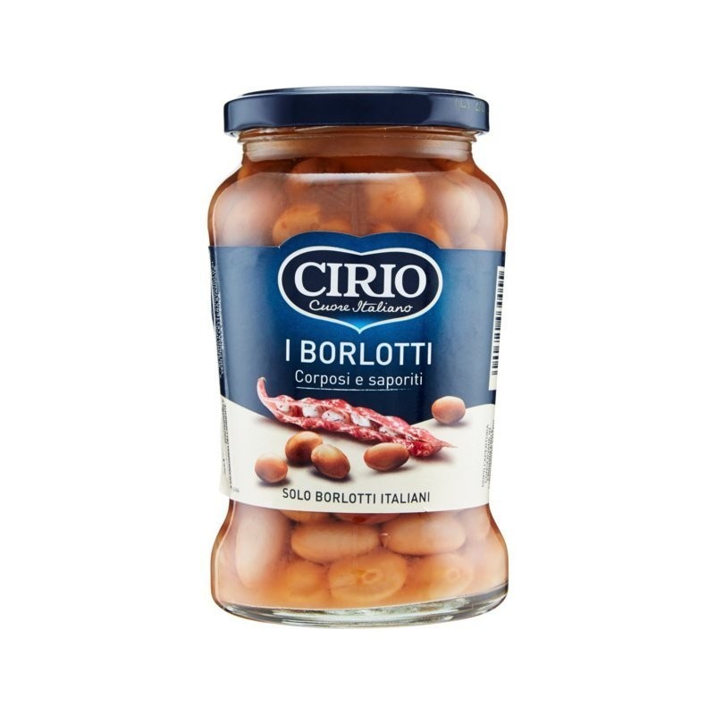 8000320030055Cirio Fagioli Borlotti Vetro 370gr