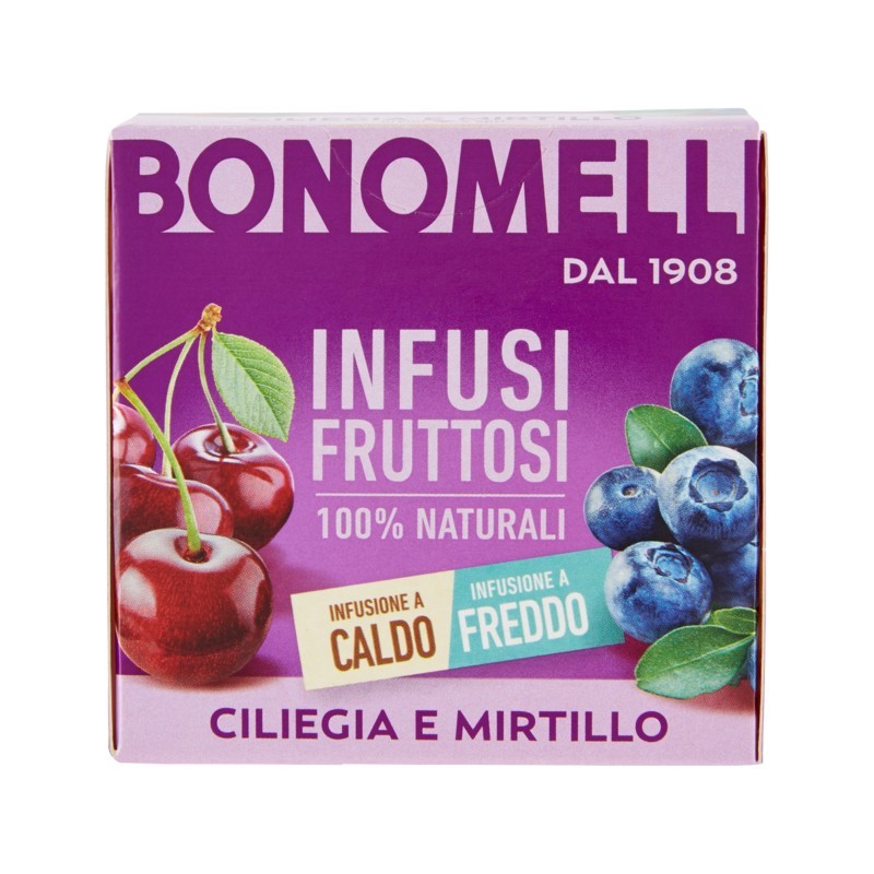8001840381573Bonomelli Infuso Ciliegia E Mirtillo 12 Filtri