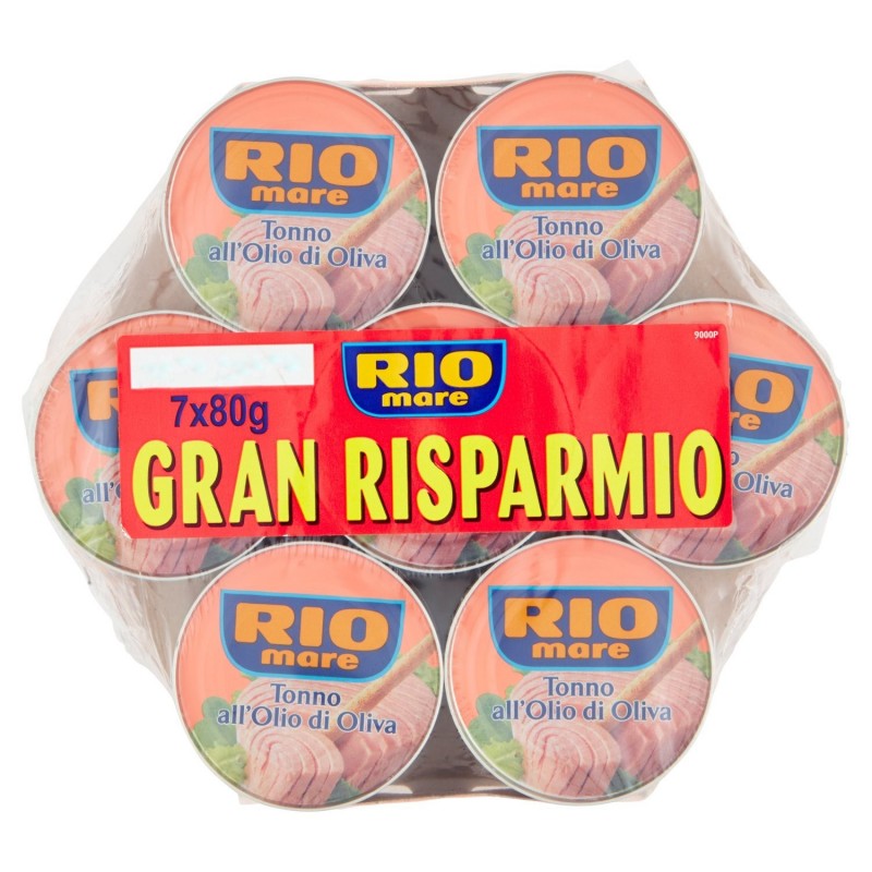 8004030348738Rio Mare Tonno Olio Di Oliva 7x80gr