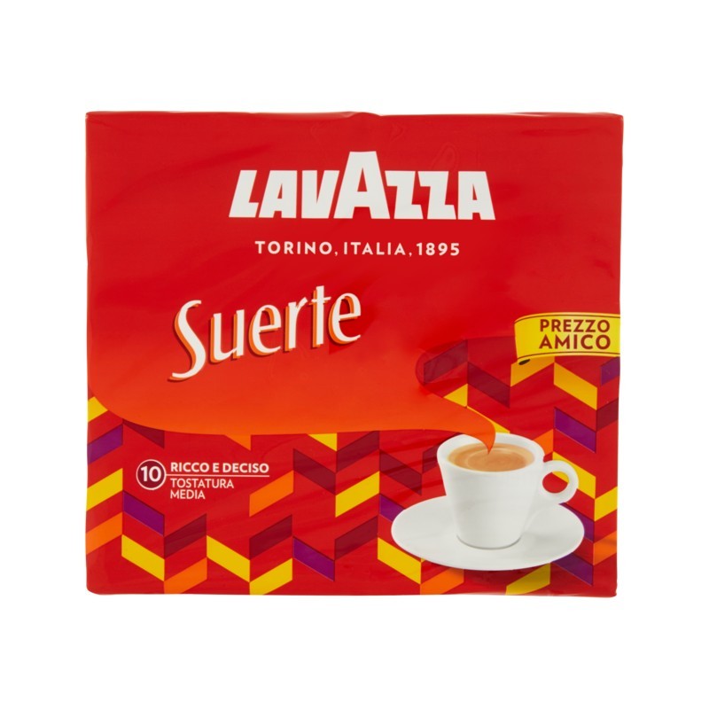 8000070083127Lavazza Caffe' Suerte Pienaroma 2x250gr