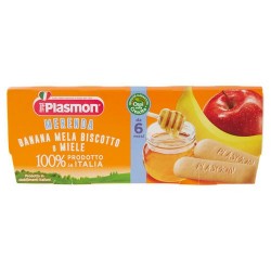 8001040103531Plasmon Merenda Banana,Mela E Biscotto Old 2x120gr