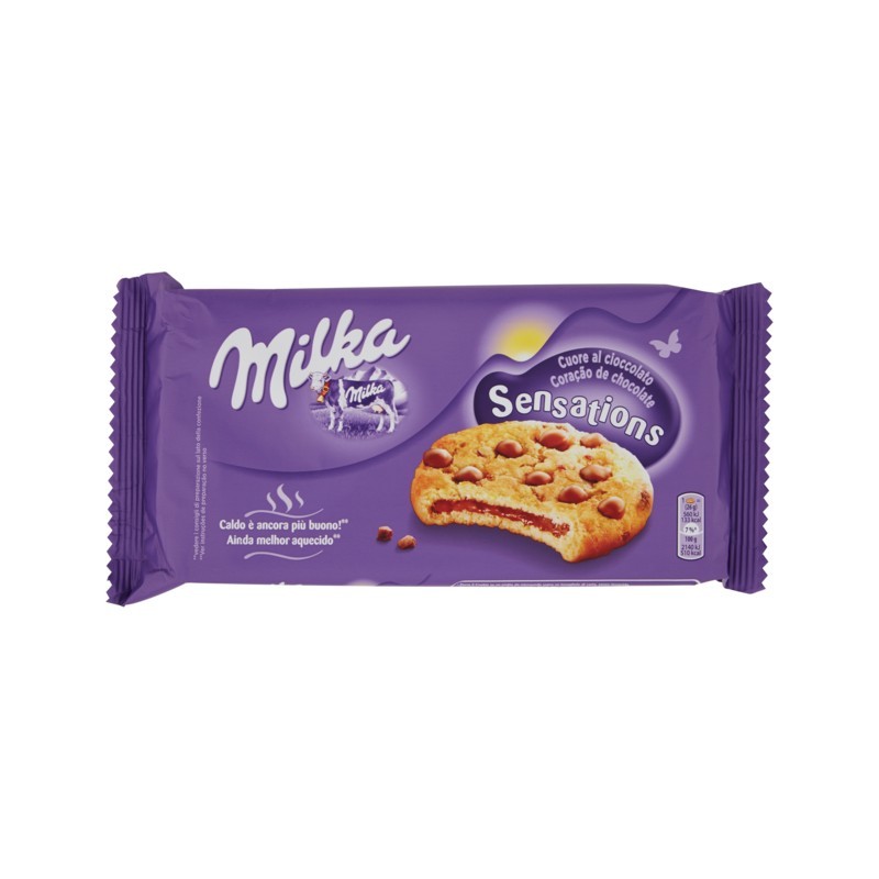 7622210453327Milka Cookies Sensations Cuore Al Cioccolato 156gr