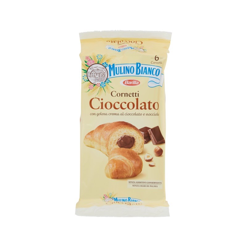8076809542746Mulino Bianco Cornetti Cioccolato 300gr