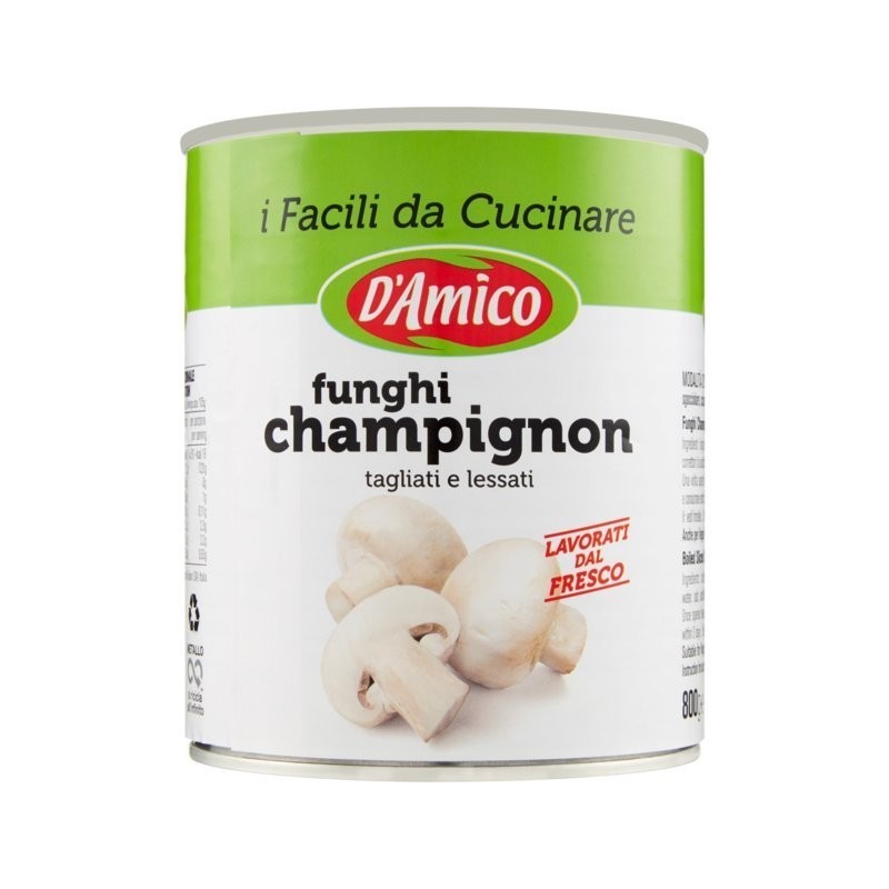 8005695001211D'amico Funghi Champignon Al Naturale 800gr
